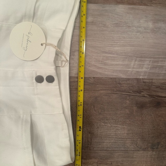 Extra Wide -Leg Denim Pants, Cream Color-NWT-Sz Large Casual Boho - Picture 5 of 8